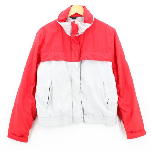 Vintage Alpine Designs Youth Kids Jacket Red & Gray Full Zip Outdoor Size 12 - Picture 1 of 7
